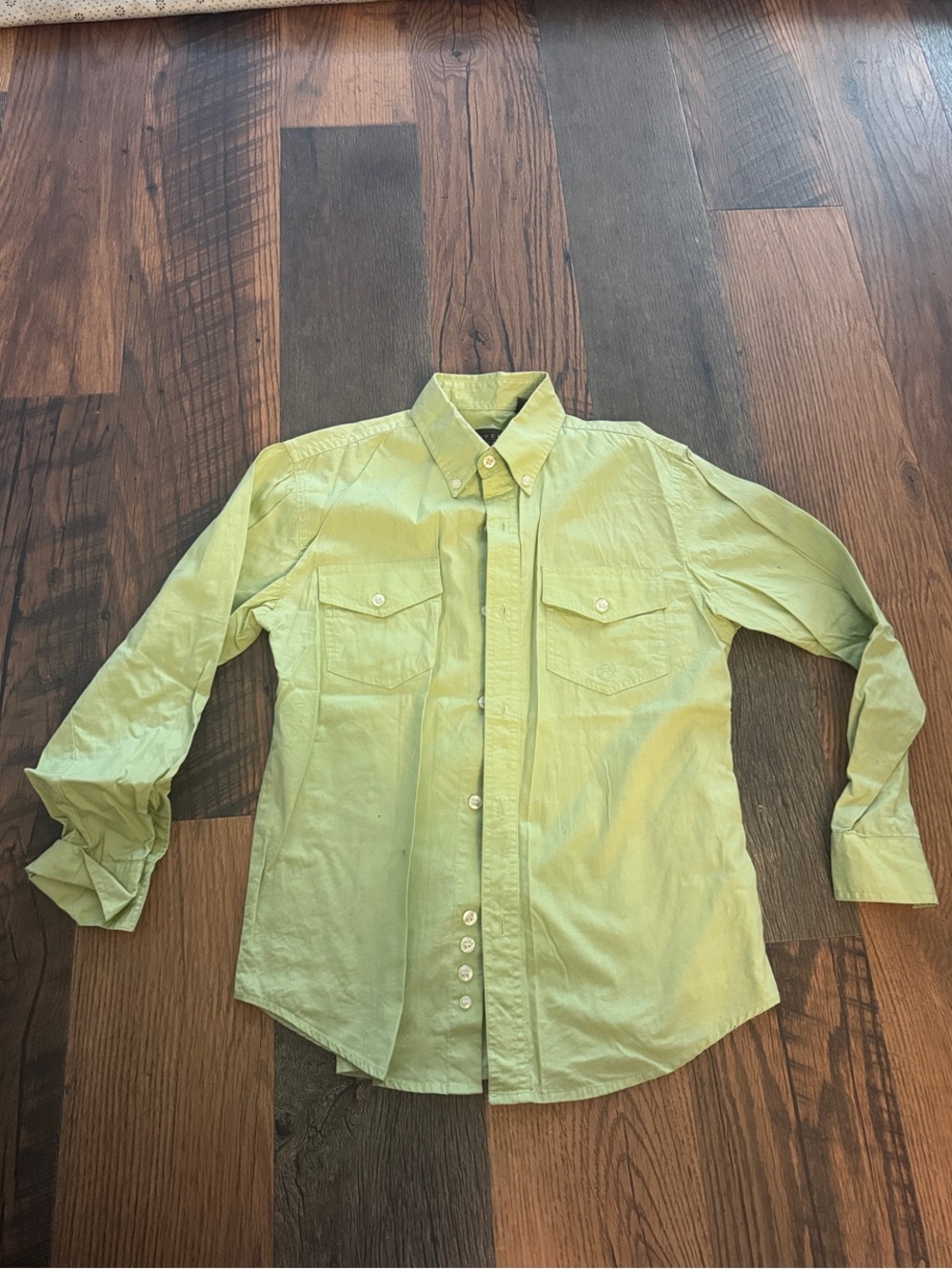 Roper Light Green Men's Long-Sleeve Button-Down Shirt